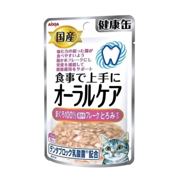 Aixia Wet Pouch Kenko Oral Care Tuna with Sauce 40g X 12 Aixia Wet Pouch Kenko Oral Care Tuna with Sauce 40g X 12